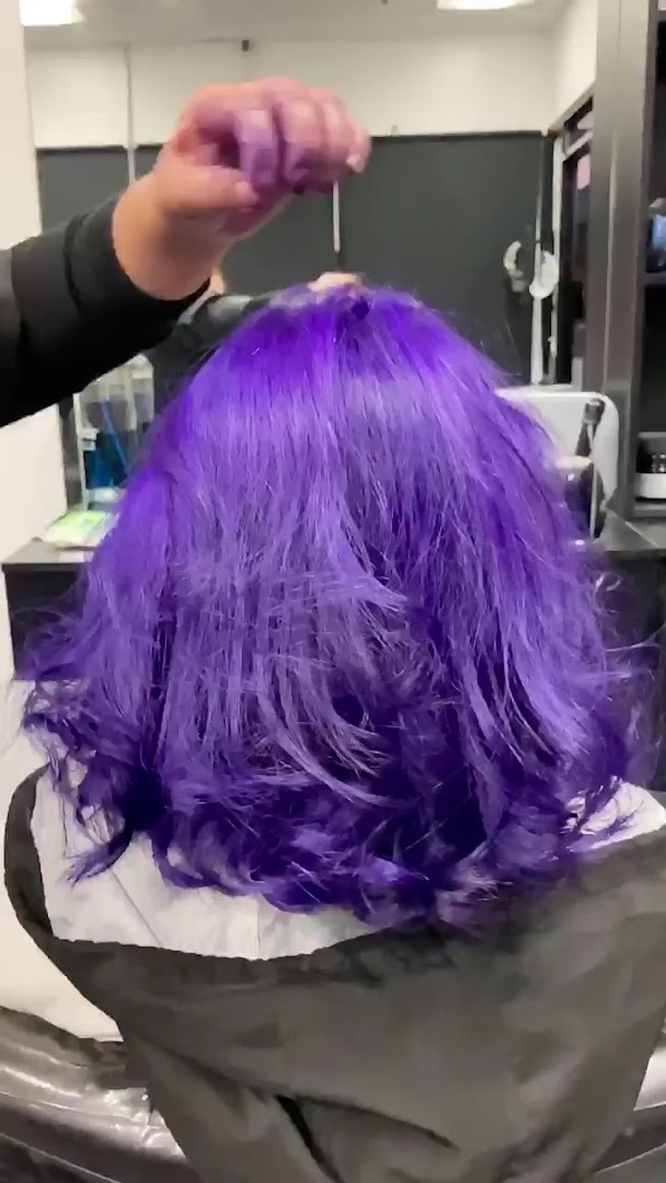 Styling work at Vilma's salon