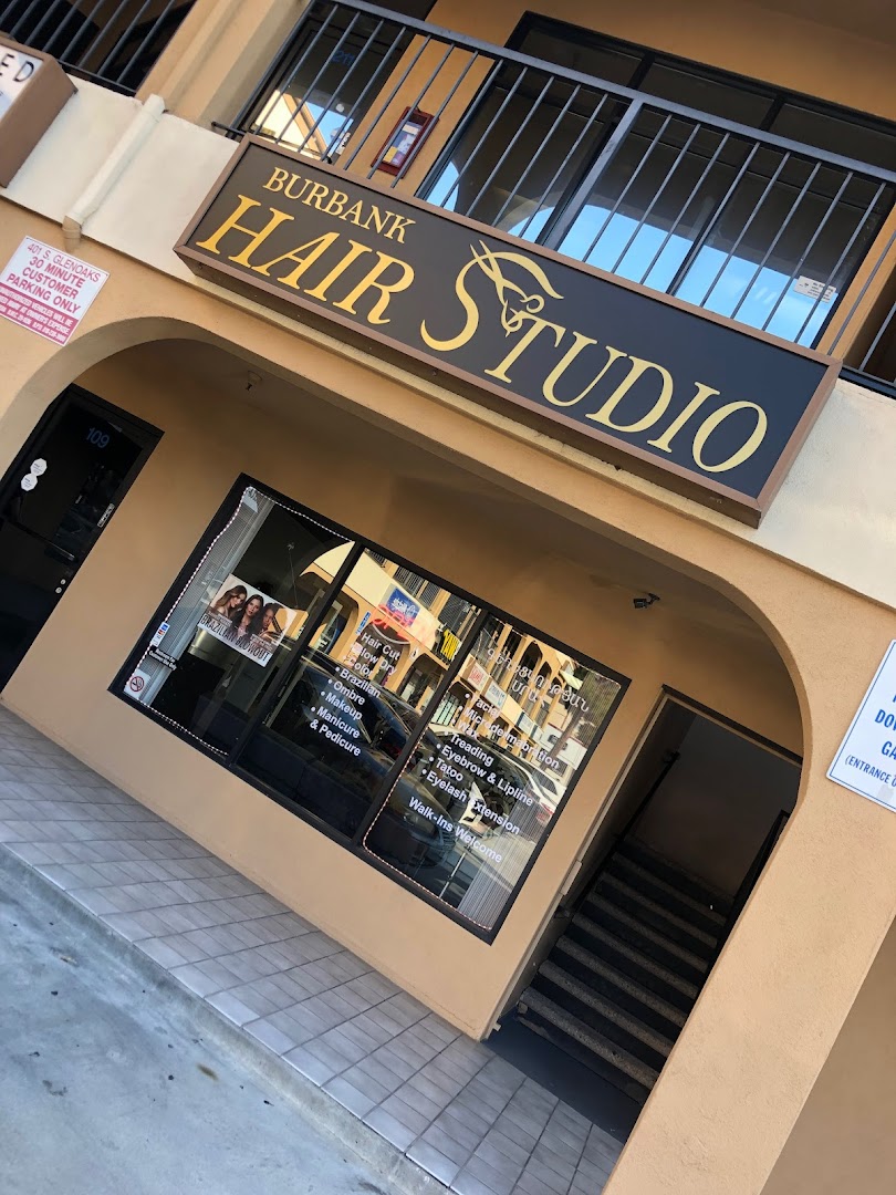 Burbank Hair Studio — arched entryway at 401 S Glenoaks Blvd