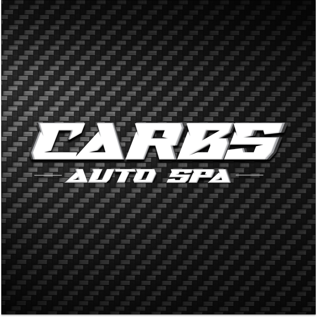 Carbs Auto Spa logo on carbon fiber background — Burbank auto detailing