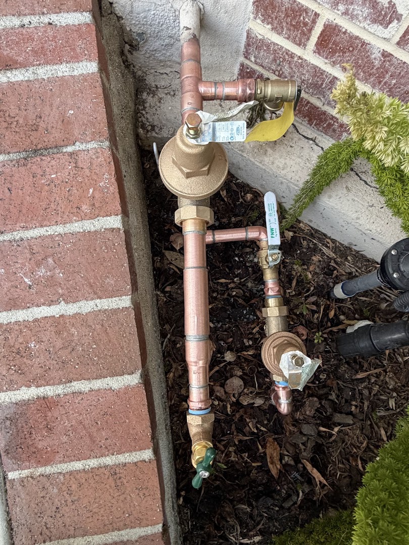 Completed underground pipe work
