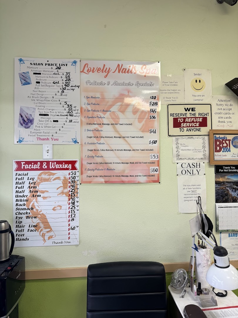 Lovely Nails Burbank — nail color selection and artistry