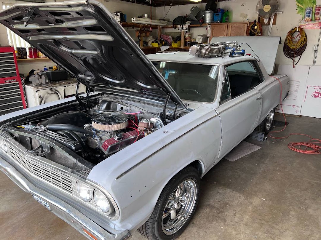 Classic car fabrication and repair detail