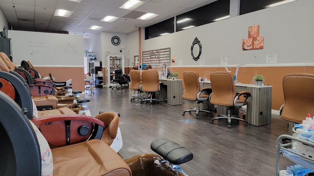 Nail salon interior and services at Nails N Beyond