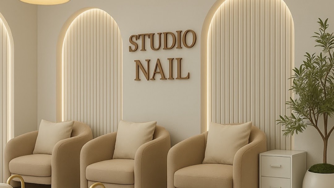 Gel manicure result at Studio Nail Burbank