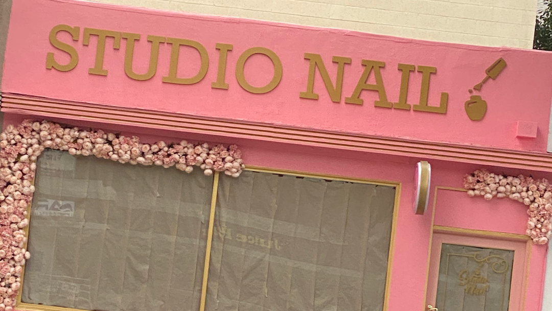 Nail art work at Studio Nail Burbank — detailed gel design